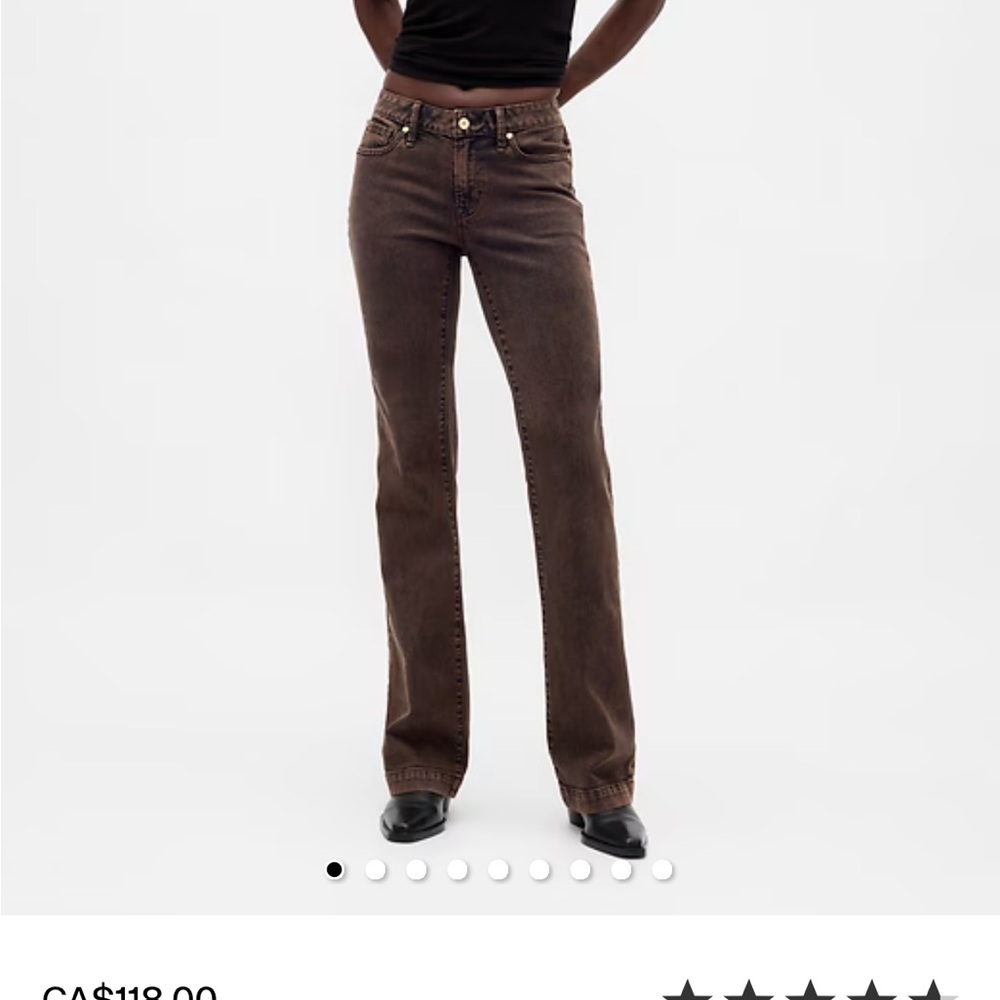 GAP Boot Cut Dark Brown Denim